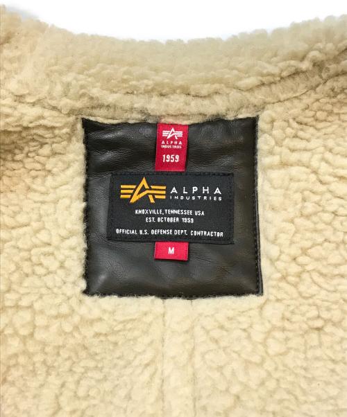 ALPHA（アルファ）ALPHA (アルファ) B-3 JACKET FAKE MOUTON　TA1398-068 ブラウン サイズ:Mの古着・服飾アイテム