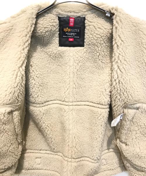 ALPHA（アルファ）ALPHA (アルファ) B-3 JACKET FAKE MOUTON　TA1398-068 ブラウン サイズ:Mの古着・服飾アイテム