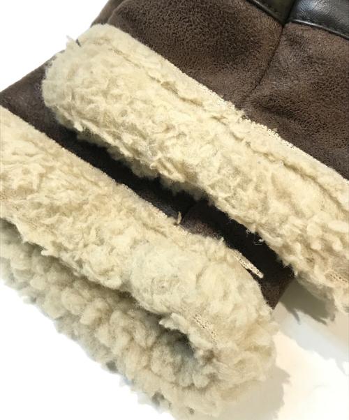 ALPHA（アルファ）ALPHA (アルファ) B-3 JACKET FAKE MOUTON　TA1398-068 ブラウン サイズ:Mの古着・服飾アイテム