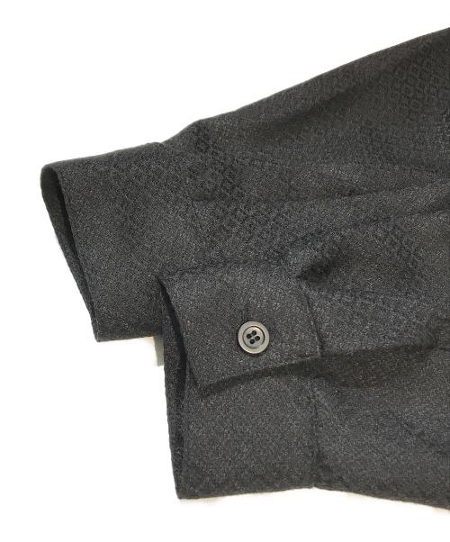 NO ID.（ノーアイディー）NO ID. (ノーアイディー) ドローストリングスハイカラーロングSH 455006-896S ブラック サイズ:ONEの古着・服飾アイテム