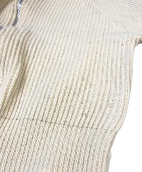 TODAYFUL（トゥデイフル）TODAYFUL (トゥデイフル) Washedwool Zip Knit アイボリー サイズ:Fの古着・服飾アイテム