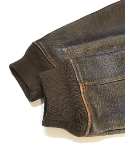 AVIREX（アヴィレックス）AVIREX (アヴィレックス) G-1レザージャケット　8462 ブラウン サイズ:表記無しの古着・服飾アイテム