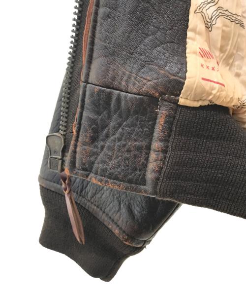 AVIREX（アヴィレックス）AVIREX (アヴィレックス) G-1レザージャケット　8462 ブラウン サイズ:表記無しの古着・服飾アイテム