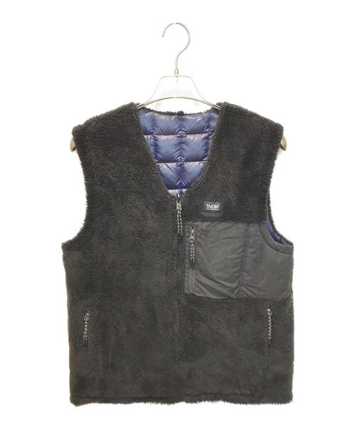 TAION（タイオン）TAION (タイオン) ボアダウンベスト ブラック サイズ:Mの古着・服飾アイテム