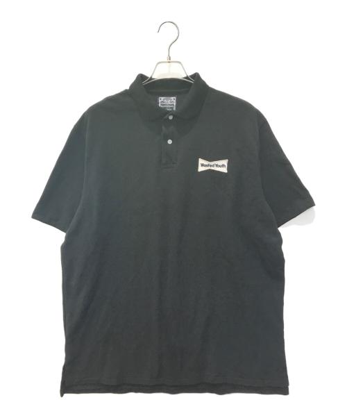 WASTED YOUTH（ウェイステッドユース）Wasted Youth (ウエステッド ユース) BIG POLO SHIRT ブラック サイズ:XXLの古着・服飾アイテム