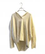 Nobleノーブル）の古着「ニュアンスニットパーカー」｜アイボリー