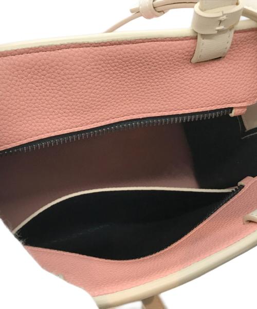 ARMANI EXCHANGE（アルマーニ エクスチェンジ）ARMANI EXCHANGE (アルマーニ エクスチェンジ) ロゴバックル2WAYバッグ ピンクの古着・服飾アイテム