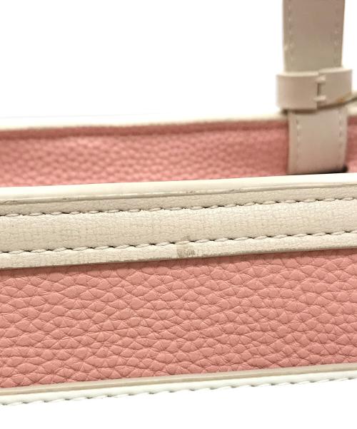 ARMANI EXCHANGE（アルマーニ エクスチェンジ）ARMANI EXCHANGE (アルマーニ エクスチェンジ) ロゴバックル2WAYバッグ ピンクの古着・服飾アイテム