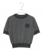 FOXEYフォクシー）の古着「半袖ニット　35235」｜ブラック