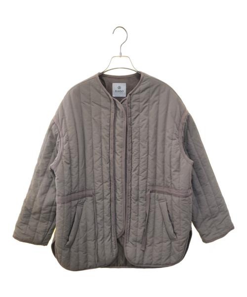 nano・universe（ナノ・ユニバース）nano・universe (ナノ・ユニバース) ストライプキルティングブルゾン 675-2112300 グリーン サイズ:Sの古着・服飾アイテム