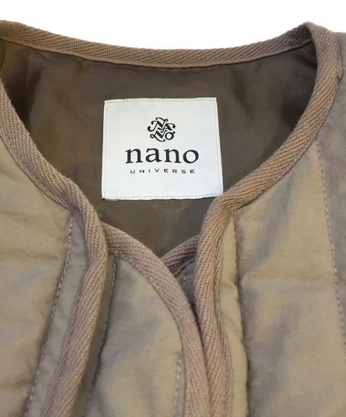 nano・universe（ナノ・ユニバース）nano・universe (ナノ・ユニバース) ストライプキルティングブルゾン 675-2112300 グリーン サイズ:Sの古着・服飾アイテム