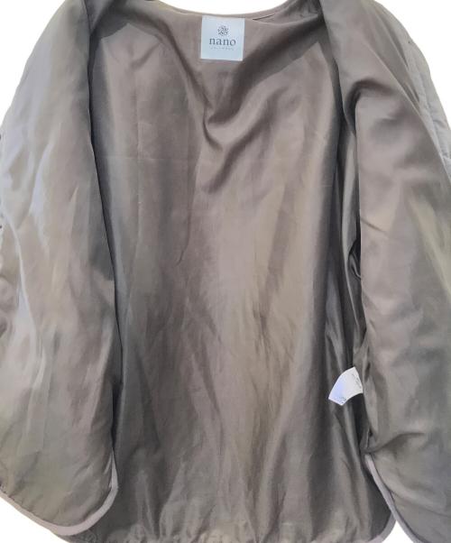 nano・universe（ナノ・ユニバース）nano・universe (ナノ・ユニバース) ストライプキルティングブルゾン 675-2112300 グリーン サイズ:Sの古着・服飾アイテム