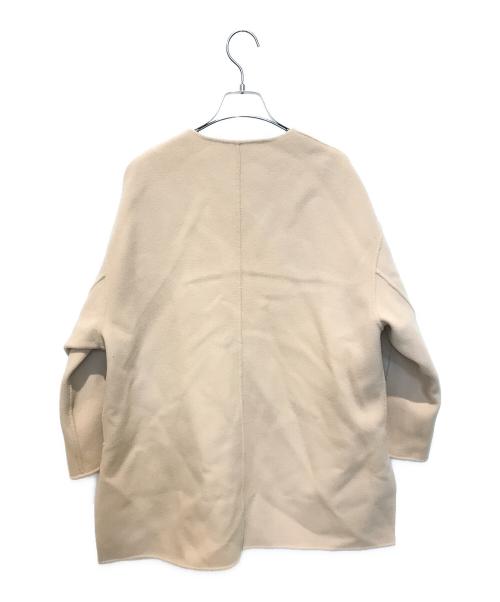 UNITED ARROWS（ユナイテッドアローズ）UNITED ARROWS (ユナイテッドアローズ) ノーカラーリバーシブルコート ベージュ サイズ:36の古着・服飾アイテム