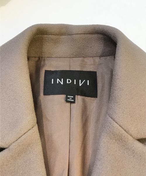 INDIVI（インディヴィ）INDIVI (インディヴィ) ビーバーショートコート　127-93053 グレー サイズ:05の古着・服飾アイテム