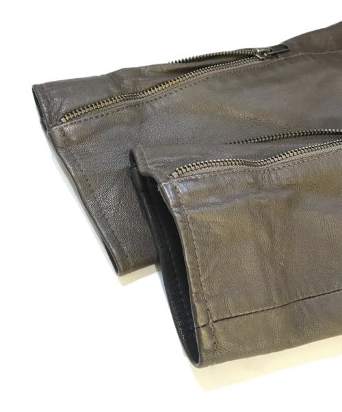 JOURNAL STANDARD relume（ジャーナルスタンダード レリューム）JOURNAL STANDARD relume (ジャーナルスタンダード レリューム) レザージャケット　17-011--464-0220-3-0 ブラウン サイズ:Mの古着・服飾アイテム