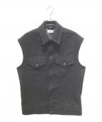 lownnローン）の古着「ウールベスト　FW18-9030UM86」｜ブラック