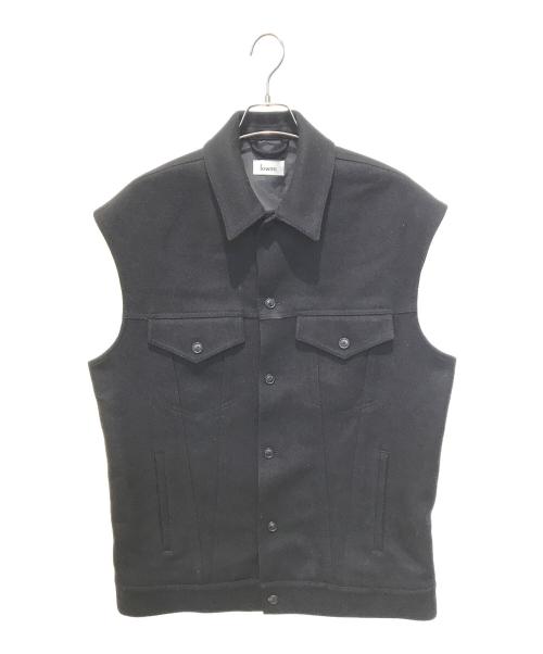 lownn（ローン）lownn (ローン) ウールベスト　FW18-9030UM86 ブラック サイズ:46の古着・服飾アイテム