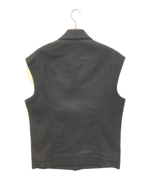 lownn（ローン）lownn (ローン) ウールベスト　FW18-9030UM86 ブラック サイズ:46の古着・服飾アイテム