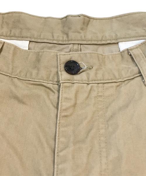 Graphpaper（グラフペーパー）Graphpaper (グラフペーパー) Military Cloth 2 Tucks Pants　GU193-40063B ベージュ サイズ:1の古着・服飾アイテム