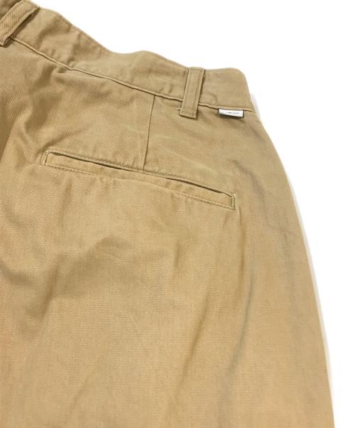 Graphpaper（グラフペーパー）Graphpaper (グラフペーパー) Military Cloth 2 Tucks Pants　GU193-40063B ベージュ サイズ:1の古着・服飾アイテム