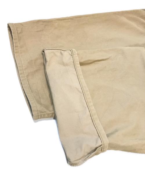 Graphpaper（グラフペーパー）Graphpaper (グラフペーパー) Military Cloth 2 Tucks Pants　GU193-40063B ベージュ サイズ:1の古着・服飾アイテム