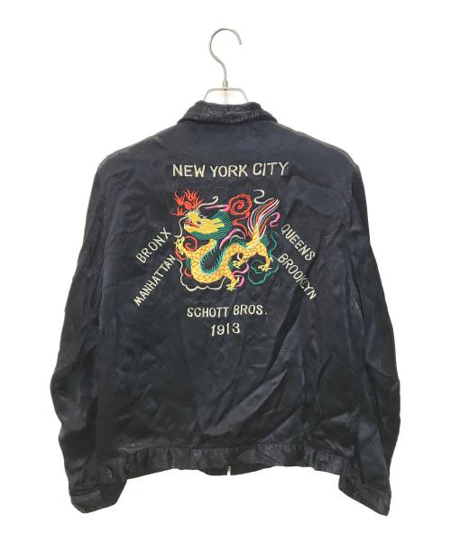 Schott（ショット）Schott (ショット) スーベニアジャケット　3172007 ブラック サイズ:Lの古着・服飾アイテム