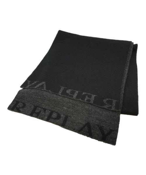 REPLAY（リプレイ）REPLAY (リプレイ) マフラー ブラック 未使用品の古着・服飾アイテム