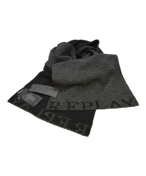 REPLAY（リプレイ）REPLAY (リプレイ) マフラー ブラック 未使用品の古着・服飾アイテム