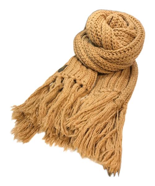 BATONER（バトナ―）BATONER (バトナ―) 大判ニットマフラー ブラウンの古着・服飾アイテム