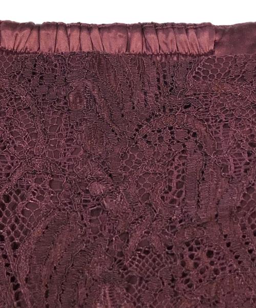 anuans（アニュアンス）anuans (アニュアンス) ウェーブレースタイトスカート　1523621505-0 レッド サイズ:Sの古着・服飾アイテム