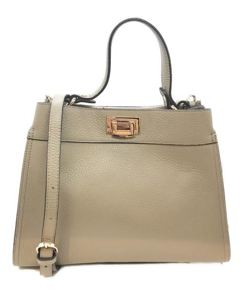 Gianni Notaro（ジャンニ ノターロ）GIANNI NOTARO (ジャンニ ノターロ) 2WAYショルダーバッグ ベージュの古着・服飾アイテム