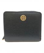 TORY BURCHトリーバーチ）の古着「ロビンソン バイフォールド ウォレット　10009171」｜ブラック