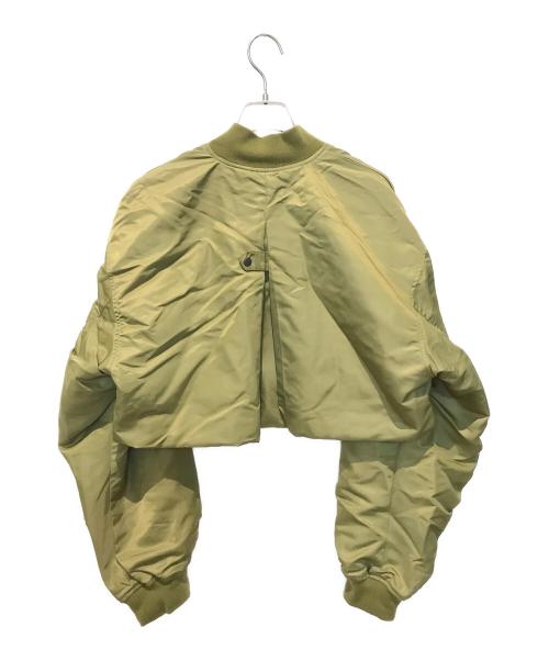 AZUL by moussy（アズールバイマウジー）AZUL by moussy (アズールバイマウジー) バックタックボリュームショートMA-1　250GST30-124B グリーン サイズ:FREEの古着・服飾アイテム