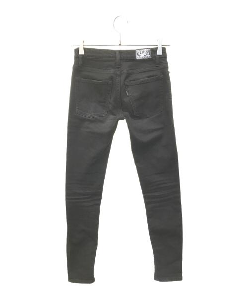 Hysteric Glamour（ヒステリックグラマー）Hysteric Glamour (ヒステリックグラマー) ストレッチデニムパンツ　01191AP18 ブラック サイズ:XXSの古着・服飾アイテム