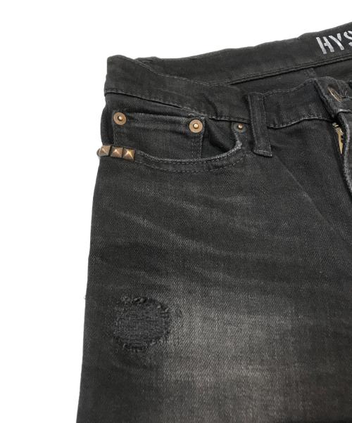 Hysteric Glamour（ヒステリックグラマー）Hysteric Glamour (ヒステリックグラマー) ストレッチデニムパンツ　01191AP18 ブラック サイズ:XXSの古着・服飾アイテム