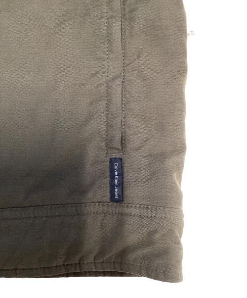 Calvin Klein（カルバンクライン）Calvin Klein (カルバンクライン) 襟ボアジャケット グリーン サイズ:Mの古着・服飾アイテム