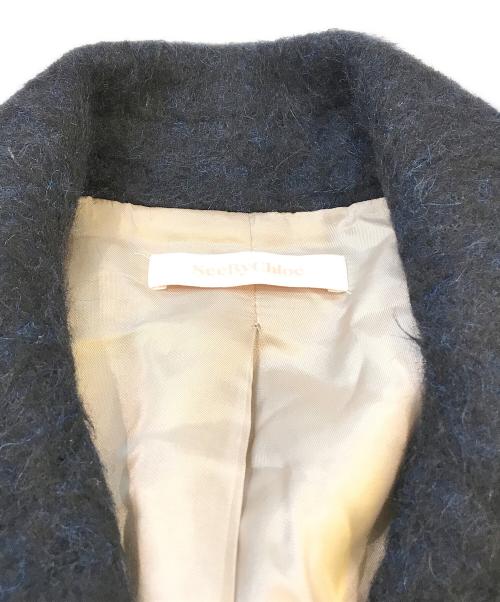 SEE BY CHLOE（シーバイクロエ）SEE BY CHLOE (シーバイクロエ) コート ネイビー サイズ:34の古着・服飾アイテム
