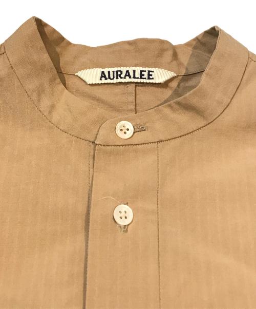 AURALEE（オーラリー）AURALEE (オーラリー) WASHED FINX RIPSTOP CHAMBRAY HALF SLEEVED SHIRTS　A21SS06FL ベージュ サイズ:1の古着・服飾アイテム