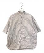 AURALEEオーラリー）の古着「WASHED FINX RIPSTOP CHAMBRAY HALF SLEEVED SHIRTS　A21SS06FL」｜グレー
