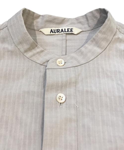 AURALEE（オーラリー）AURALEE (オーラリー) WASHED FINX RIPSTOP CHAMBRAY HALF SLEEVED SHIRTS　A21SS06FL グレー サイズ:1の古着・服飾アイテム
