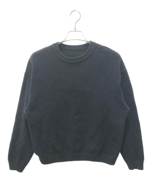 crepuscule（クレプスキュール）crepuscule (クレプスキュール) コットンニット ブラック サイズ:Fの古着・服飾アイテム