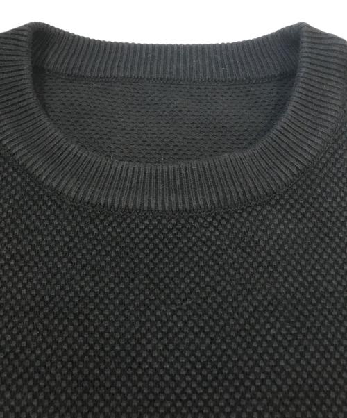 crepuscule（クレプスキュール）crepuscule (クレプスキュール) コットンニット ブラック サイズ:Fの古着・服飾アイテム