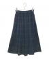 kubo san made（クボサンメイド）の古着「ウールガーゼチェックスカート」｜グリーン
