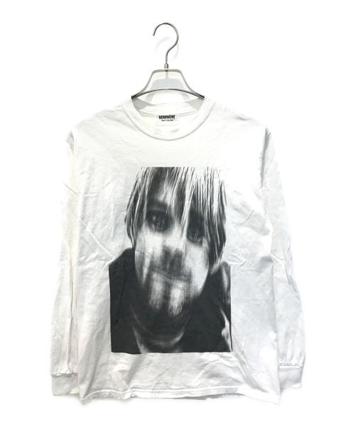 BOWWOW（バウワウ）BOWWOW (バウワウ) プリントカットソー　BW1801-TEE ホワイト サイズ:Mの古着・服飾アイテム
