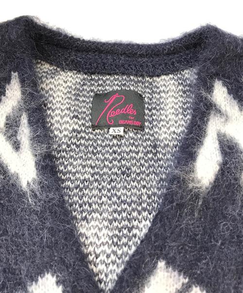 Needles（ニードルズ）Needles (ニードルズ) モヘヤカーディガン　LQ365 ネイビー サイズ:XSの古着・服飾アイテム