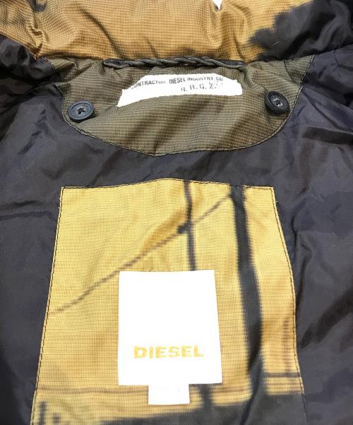 DIESEL（ディーゼル）DIESEL (ディーゼル) ダウンジャケット イエロー サイズ:Lの古着・服飾アイテム