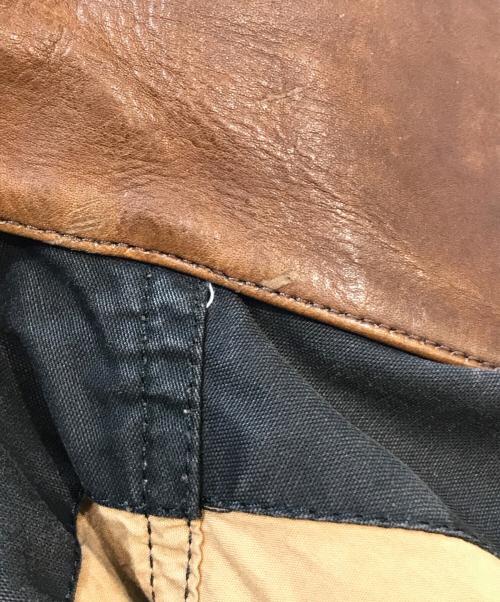 Marlboro Classics（マルボロクラッシクス）Marlboro Classics (マルボロクラッシクス) 襟レザージャケット ブラウン サイズ:Sの古着・服飾アイテム