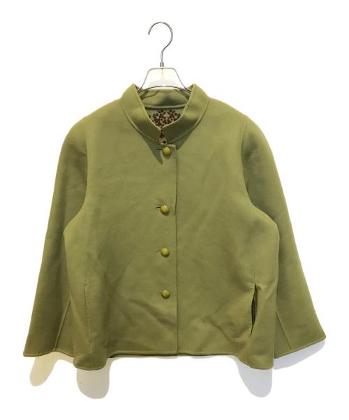 WHITE BEAR（ホワイト・ベアー）white bear (ホワイト・ベアー) カシミヤブレンドジャケット グリーン サイズ:Freeの古着・服飾アイテム