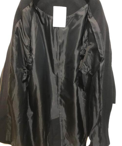 ELENDEEK（エレンディーク）ELENDEEK (エレンディーク) クルーネックコクーンロングコート ブラック サイズ:Sの古着・服飾アイテム