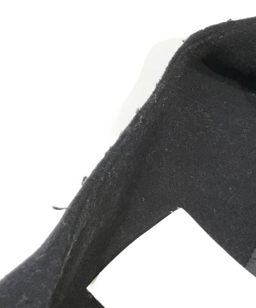 ELENDEEK（エレンディーク）ELENDEEK (エレンディーク) クルーネックコクーンロングコート ブラック サイズ:Sの古着・服飾アイテム